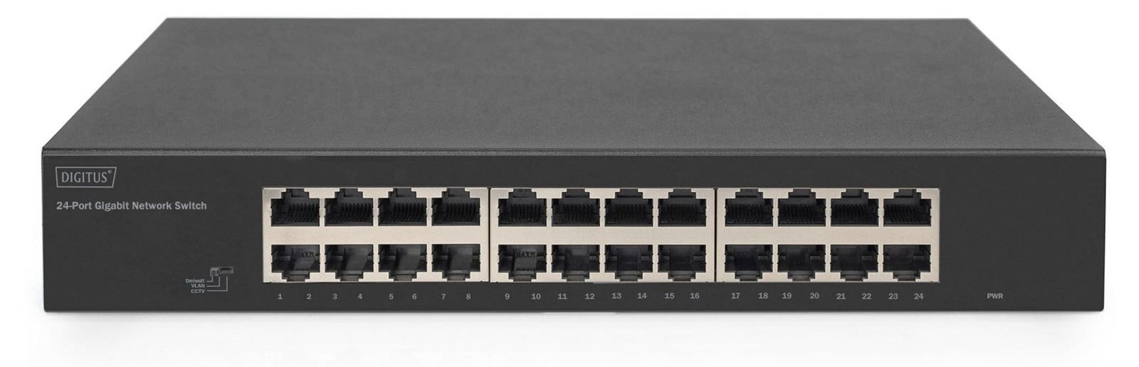 Digitus DN-80113-2 Switch 24-Port Gigabit 19 inch unmanaged zwart