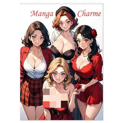 Manga Charme (Wandkalender 2027 DIN A2 hoch), CALVENDO Monatskalender