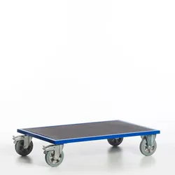 Rollcart Schwerer Plattformwagen 02-1319, Ladefläche 1600x800mm, Tragkraft 1200 kg, blau
