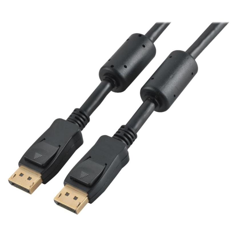 Tecline DisplayPort-Kabel, DP 1.2, High Quality, vergoldet, DisplayPort St./St., vergoldet, 3.0 m vergoldete (3 m) (128023)