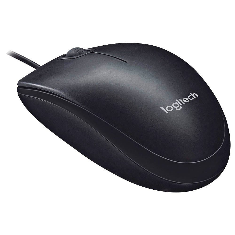Logitech M100 Optische USB Muis - Zwart - Bekabeld - 1000 dpi - Symmetrisch ontwerp