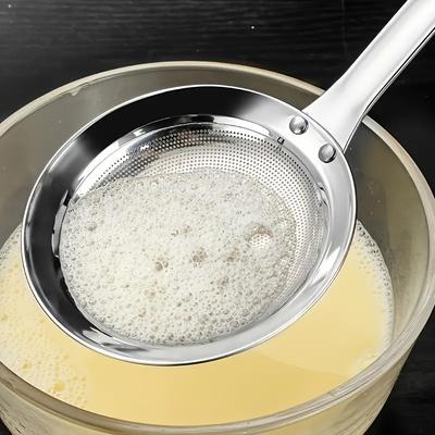 Premium Stainless Steel Skimming Spoon For Oil Foam Removal Premium Stainless Steel Skimming Spoon For Oil Foam Removal