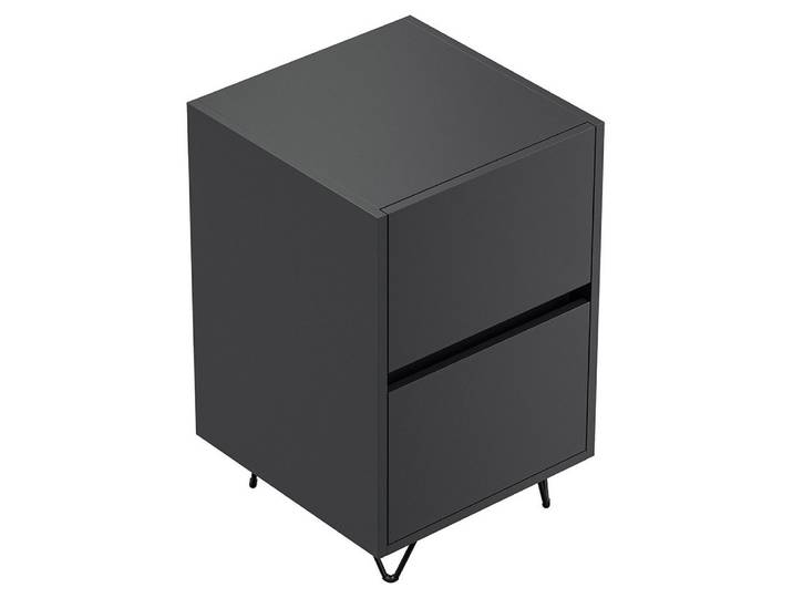 Lomadox Nachttisch INDIANAPOLIS-02, 41cm breit, graphit, grifflos