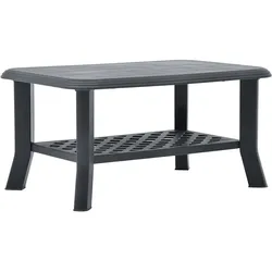 vidaXL Couchtisch Anthrazit 90x60x46 cm Kunststoff