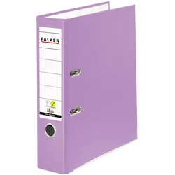 Falken 24001216 PP-Color-Ordner A4, Rücken 80mm, mit Einsteckschild - Flieder
