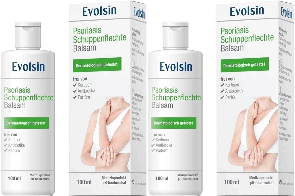 Evolsin Psoriasis Schuppenflechte Balsam 2x 2x100 ml