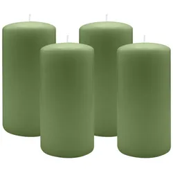 Kopschitz Kerzen 2er Set Adventskranzkerzen Grün Ø 100 x 250 mm