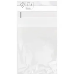 MONOUSO - Flachbeutel BOPP mit Falte Klebstoff 6x8cm G160 (1.000 Stück)