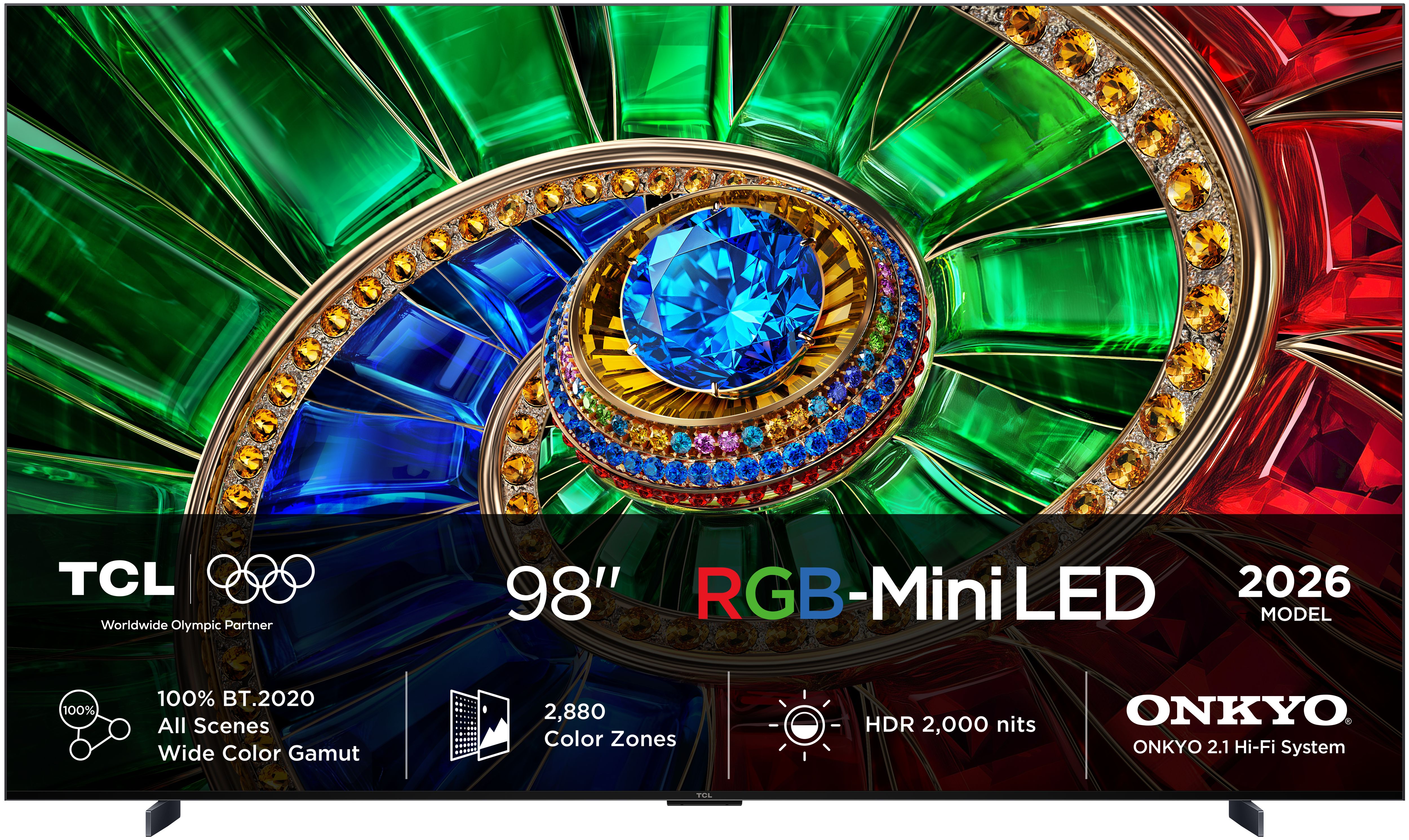 TCL 98RM7L RGB-Mini LED 2,49 m (98 Zoll) Fernseher 4K Ultra HD VESA 600 x 500 mm