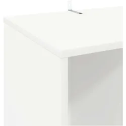 vidaXL Schallplattenschrank (Platten), CD- & Schallplatten Aufbewahrung, Weiss