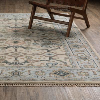 Style Haven Maylin Traditional Oriental Ivory/ Light Blue Area Rug