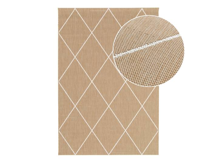 In- und Outdoorteppich Kaway Beige Polypropylen 120 x 170cm