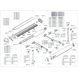 Fiamma Markisenwalze für Markise F80s / F65s 320 - Fiamma Ersatzteilnummer 98673-112