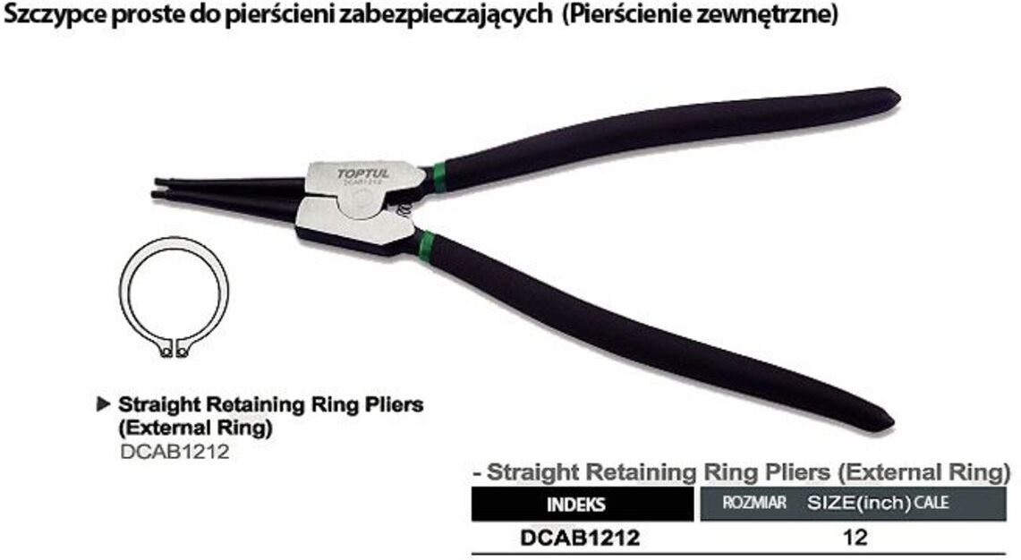 Toptul Pinze combinate DCAB1212