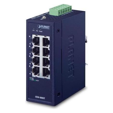 Planet IP30 Compact size 8-Port incl (8 Ports) (ISW-800T+PWR-40-24)