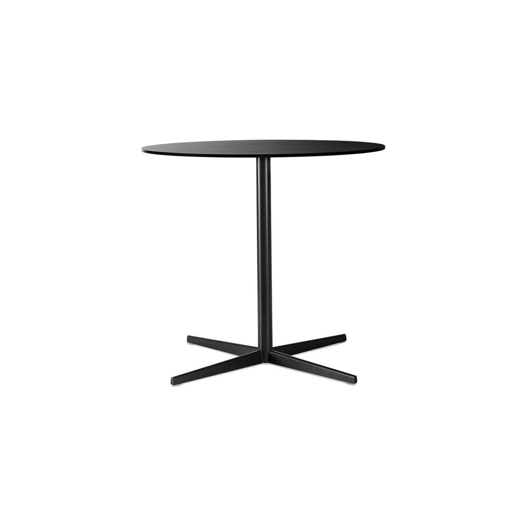 Lapalma Auki Outdoor Bistrotisch (Ø 60cm, schwarz lackiert, HPL Fenix schwarz) Ø 60cm | schwarz lackiert | HPL Fenix schwarz EP1605+EP81HFN