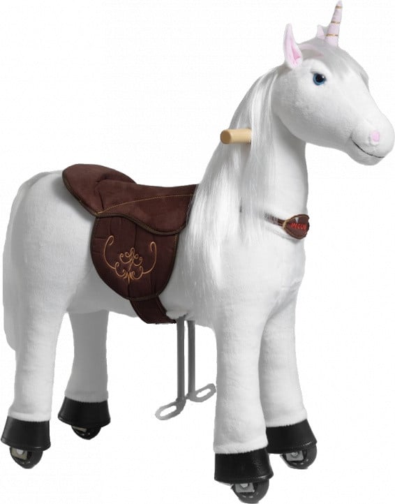 Ponnie Mechanisch rijdbaar eenhoornpaard model Merlin S