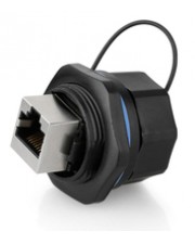 Good Connections Industrie-Steckverbinder S6 RJ45 Durchführungskupplung Buchse beidseitig Kupfer (IC06-R103)