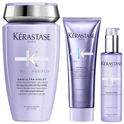 650ml Kérastase Blond Absolu Pflegeset (Haarbad 250ml +Treatment 250ml + Serum 150ml)