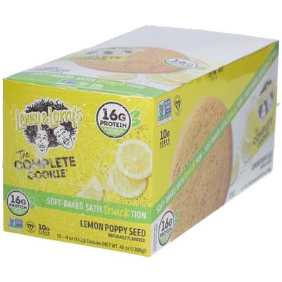 Lenny & Larry`s The Complete Cookie Lemon Poppy Seed 12x113 g Kekse