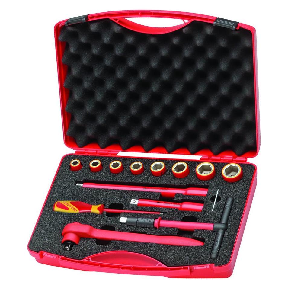 Gedore VDE 1001 VDE-Werkzeugsatz 12-teilig im Koffer (12 Teile) (6602560)