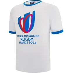 Macron, Herren, Sportshirt, polycotton t-shirt rwc frankreich 2023 (XL), Weiss