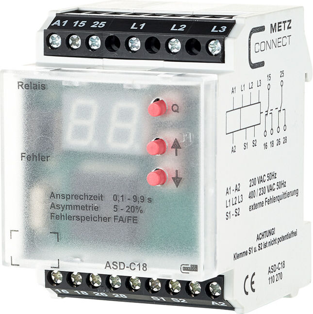 Metz Connect Relais de surveillance ASD-C18 230VAC2We9, 9 (110270)