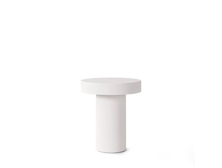 Table basse ronde blanche