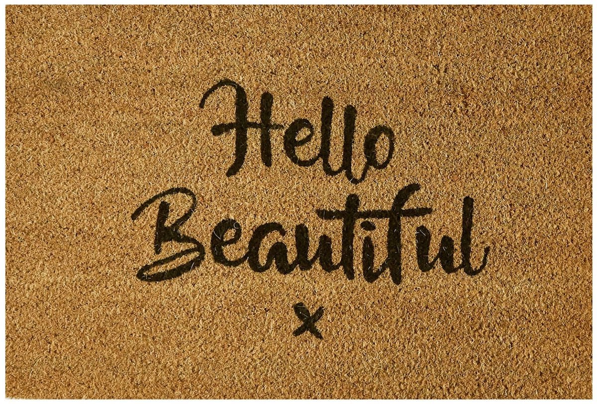 MD Entree Deurmat Freestyle Hello Beautiful Kokosmat 40 x 60 cm