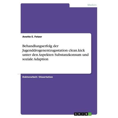 Behandlungserfolg der Jugenddrogenentzugsstation clean.kick unter den Aspekten Substanzkonsum und soziale Adaption, Taschenbuch von Anette E. Fetzer,