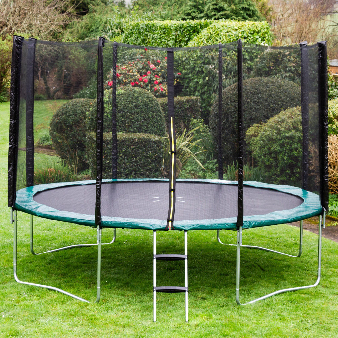 Global Furniture Direct Kanga Hi-Power 16ft Trampoline Package Green 270cm H X 487cm W X 487cm D