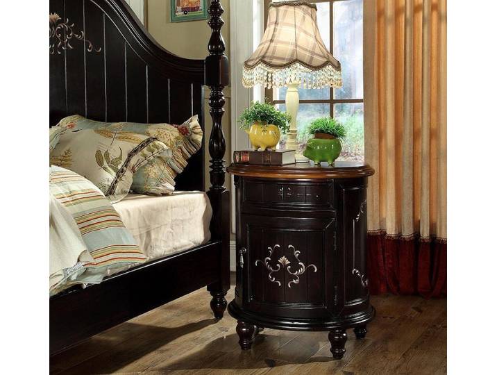 JVmoebel Nachttisch Braune Kommode mit Schublade aus robustem Holz für das Schlafzimmer (1-St), Made in Europa