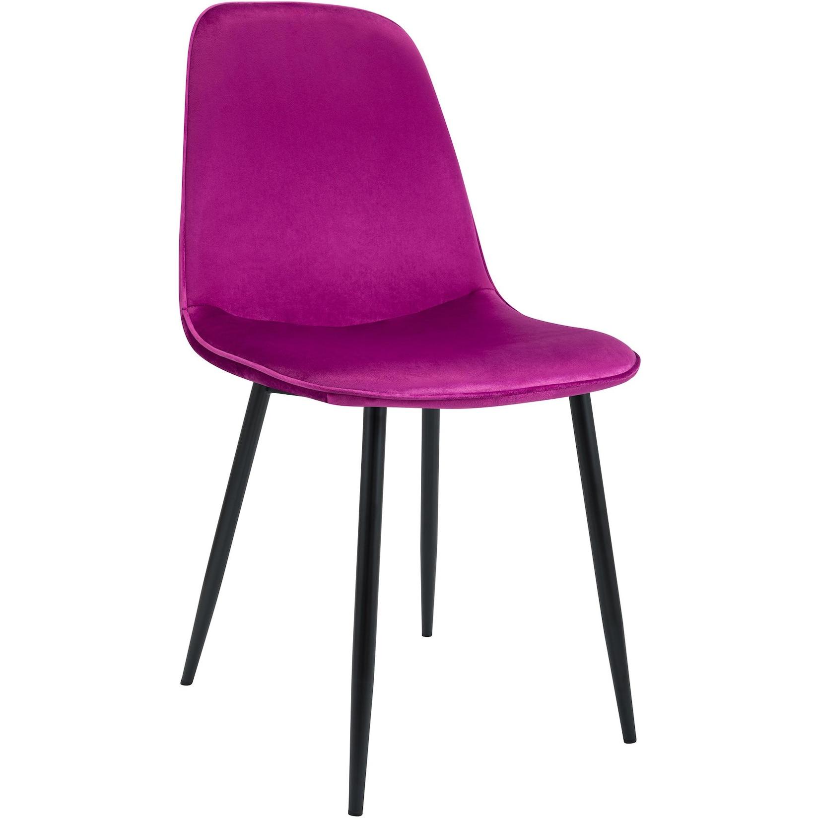 CLP Esszimmerstuhl Maryam Samt Farbe: lila, Material: Samt