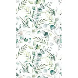 5x PAPER + DESIGN Dunisilk® Tischdecke 138 x 220 cm Eucalyptus