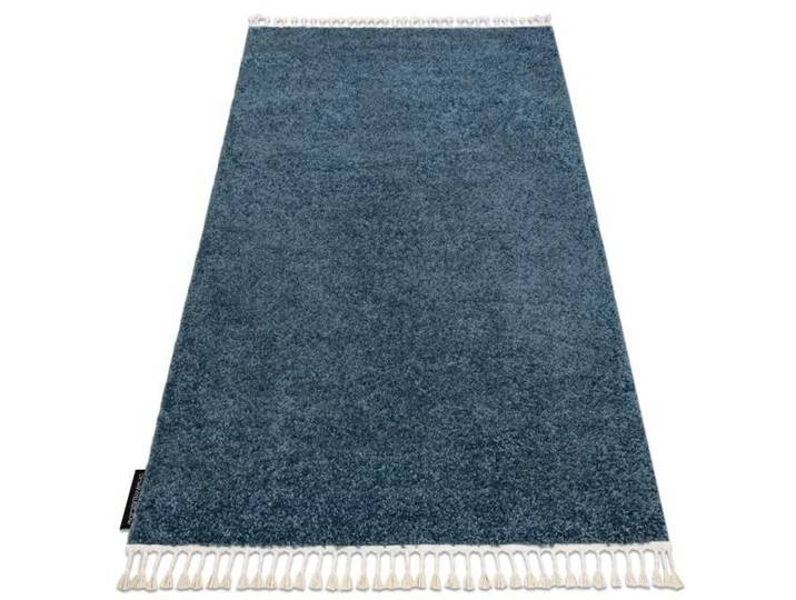 Tapis - BERBER - 9000 - Bleu - 120x170 cm - Shaggy - Franges boho