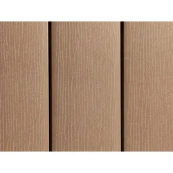 19x140 mm "Die Smarte", WPC, terrabraun, geprägte Oberfläche, ungebürstet