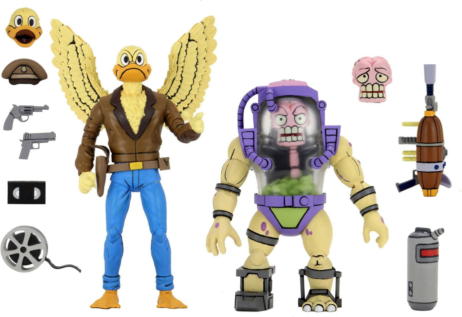 NECA Teenage Mutant Ninja Turtles Actiefiguren Ace Duck & Mutagen Man Dubbelverpakking 18 cm