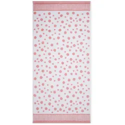 Ross Walk-Frottier Handtücher Tupfen allover Duschtuch 70x140 cm | altrosa - pink