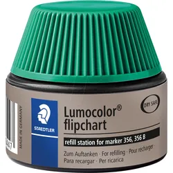 STAEDTLER 488565 - Nachfüllstation, Lumocolor Flipchart Marker 356/356 B, grün
