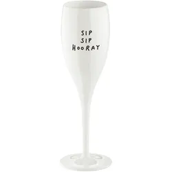 Koziol Cheers No. 1 Sip Sip Hooray Sektglas aus Thermoplastik 100 ml