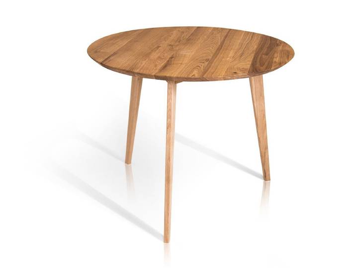 Main Möbel Esstisch Esszimmertisch 90cm 'Madrid' Wildeiche massiv