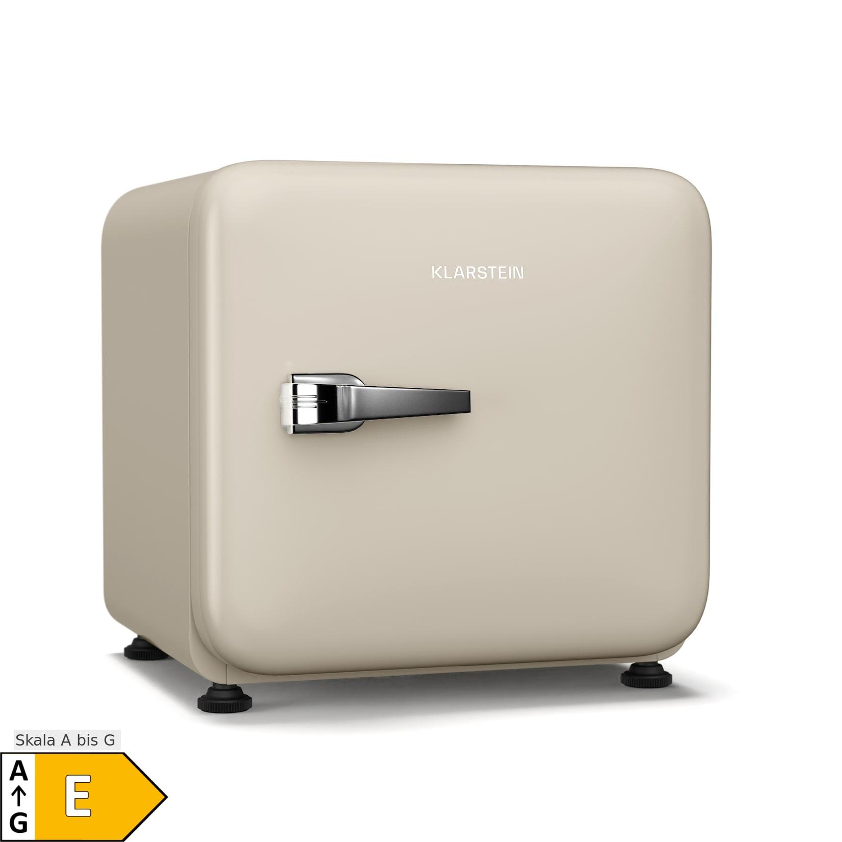Audrey Evo Kühlschrank 112L Retro-Design leise kompakt 3 Farben Creme 43 Liter