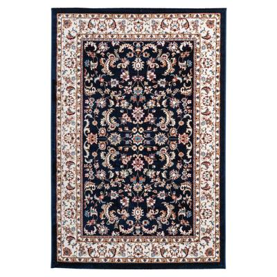 Teppich KAYOOM "Safa 751", blau, B:80cm H:15mm L:150cm, Polyester, Teppiche, Teppich, Kurzflor, Orient, Deko, Fußbodenheizungsgeeignet, Wohnzimmer