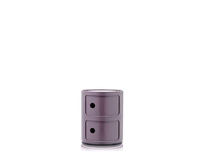 Kartell Componibili\, Conteneur 2 éléments\, Violet\, Base Ronde Kartell – Componibile 2 Elementi 04966/20 ViolaIl Componibile di Anna Castelli Ferrieri\, nato nel 1968\, è un’icona del desi