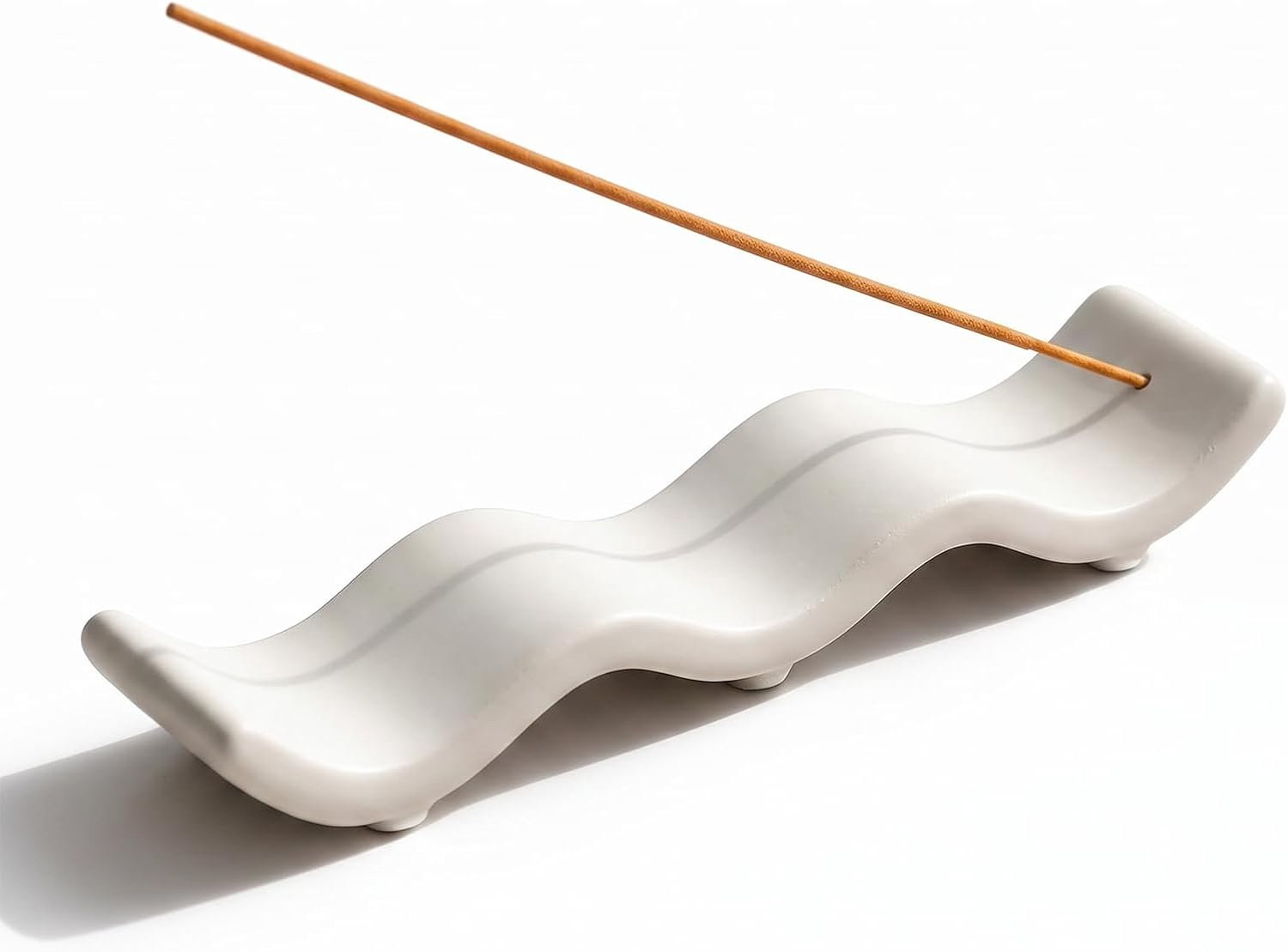 Homevero Wierookhouder van keramiek met asopvangschaal, 17 cm