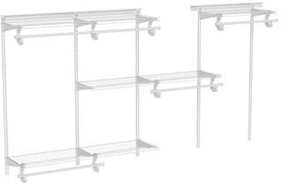 ClosetMaid ShelfTrack 60-96 Inch Wide Wire Closet Organizer