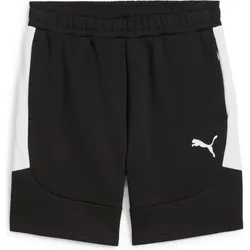 Puma, Herren, Sporthose, teamEVOSTRIPE Shorts (3XL), Weiss, Silber, Schwarz