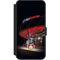 Nivocase Klapphülle für Samsung Galaxy S24+ Handyhülle aus Kunst Leder NIVOflip schwarz Bayer 04 Leverkusen (Samsung Galaxy S24+), Smartphone Hülle, Schwarz
