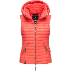 NAVAHOO Damen Designer Steppweste ärmellose Weste mit Kapuze Shadaa