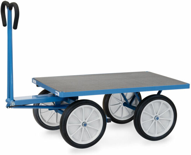 fetra Chariot à plateaux manuels 6404V - force 1000kg pneus pleins (6404V)
